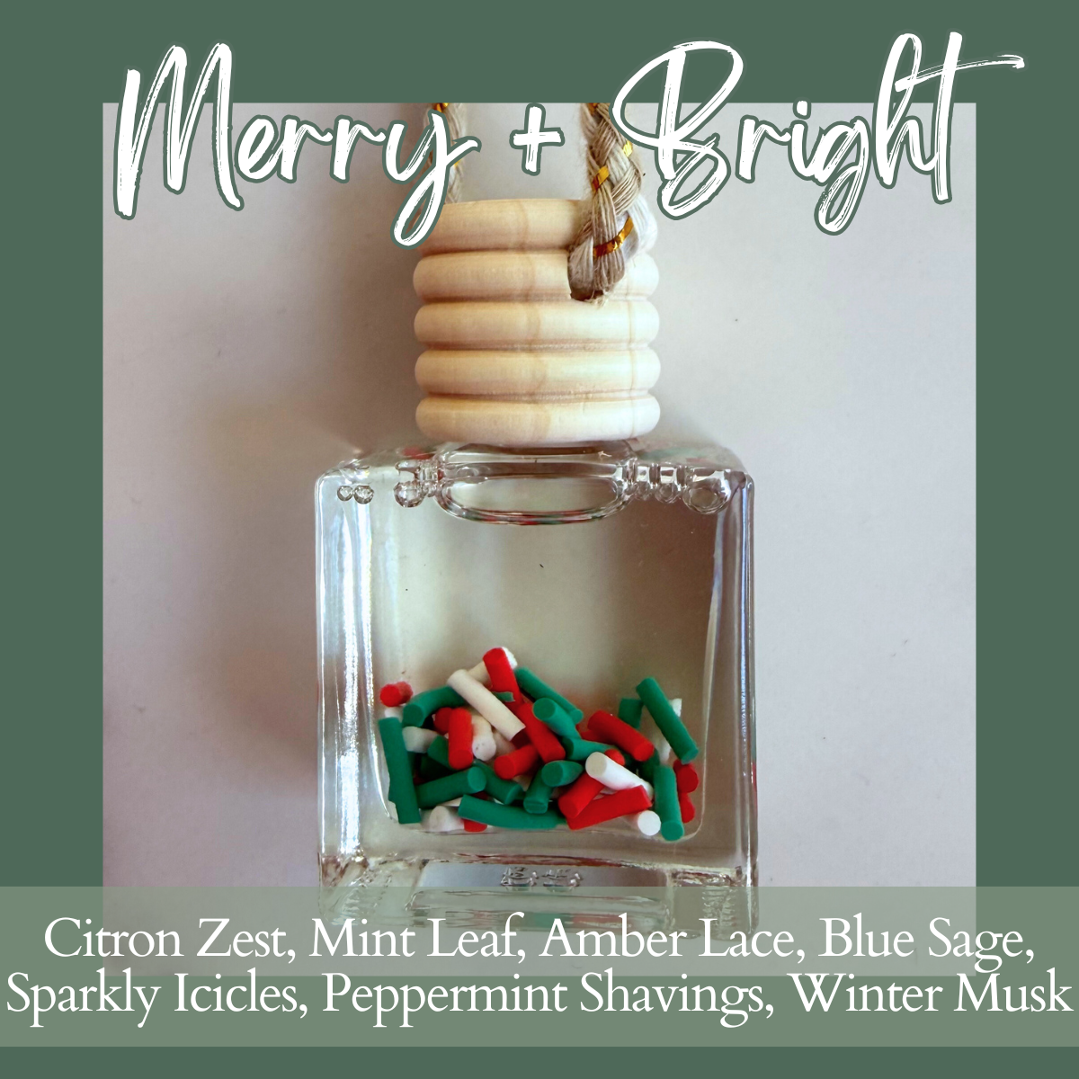 Merry + Bright Hanging Car Diffuser