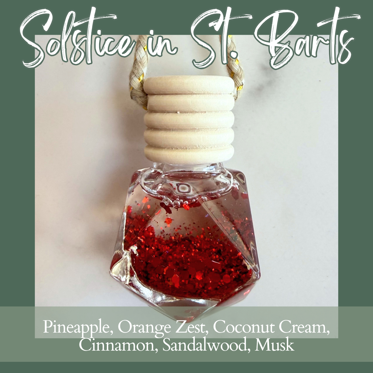 Solstice in St. Barts Hanging Car Diffuser