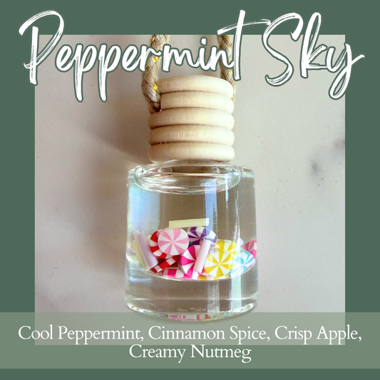 Peppermint Sky Hanging Car Diffuser