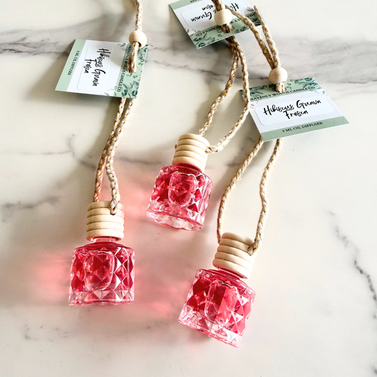 Hibiscus Guava Fresca Hanging Car Diffuser