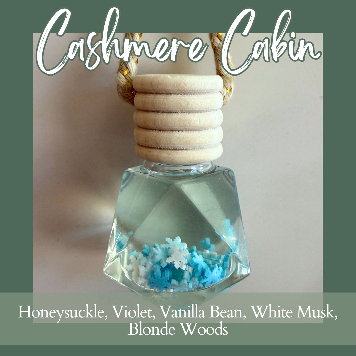 Cashmere Cabin Hanging Car Diffuser