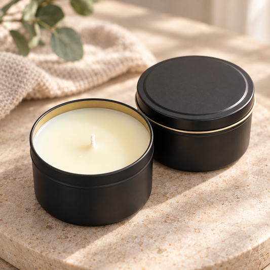 Fall Black Tin 8oz Candles