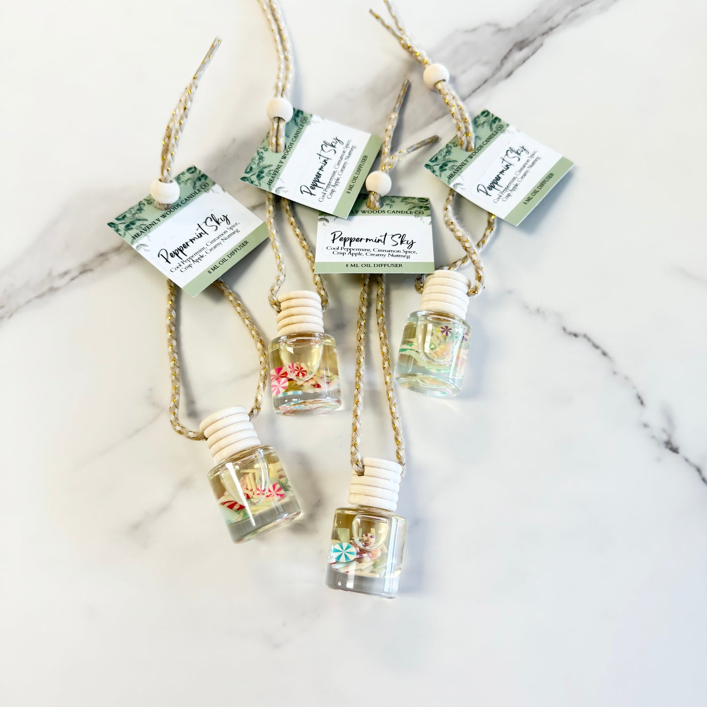 Peppermint Sky Hanging Car Diffuser