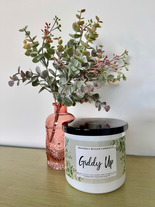 White Triple Wick 17oz Soy Blend Candle