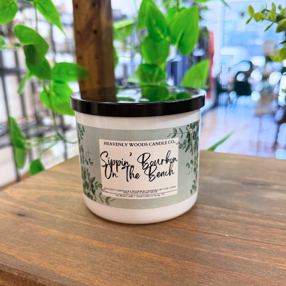 Sippin' Bourbon On The Beach Triple Wick Candle