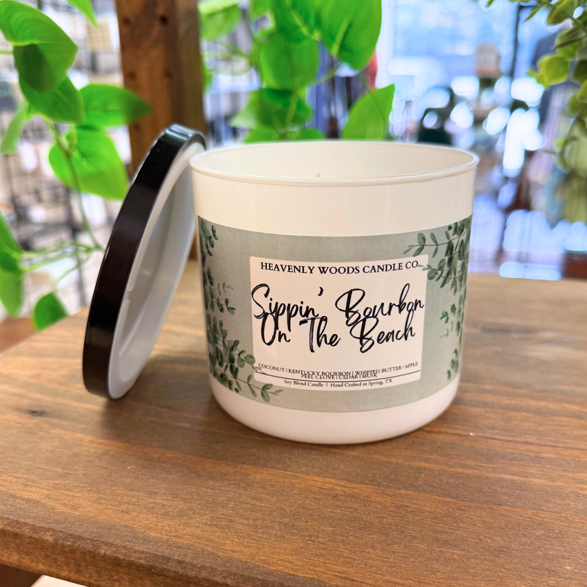 Sippin' Bourbon On The Beach Triple Wick Candle