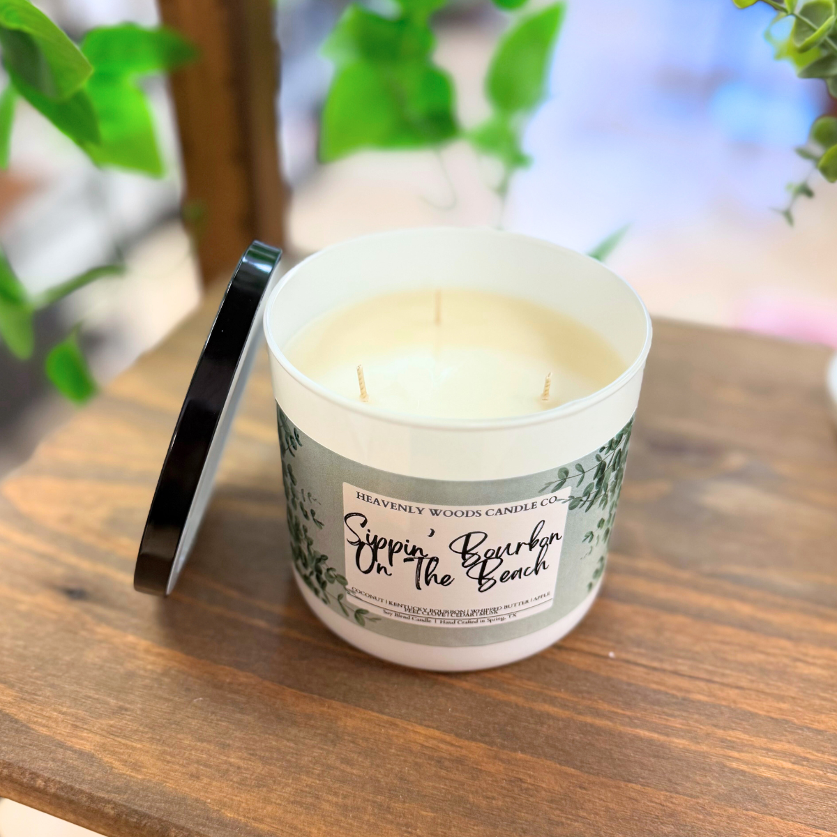 Sippin' Bourbon On The Beach Triple Wick Candle