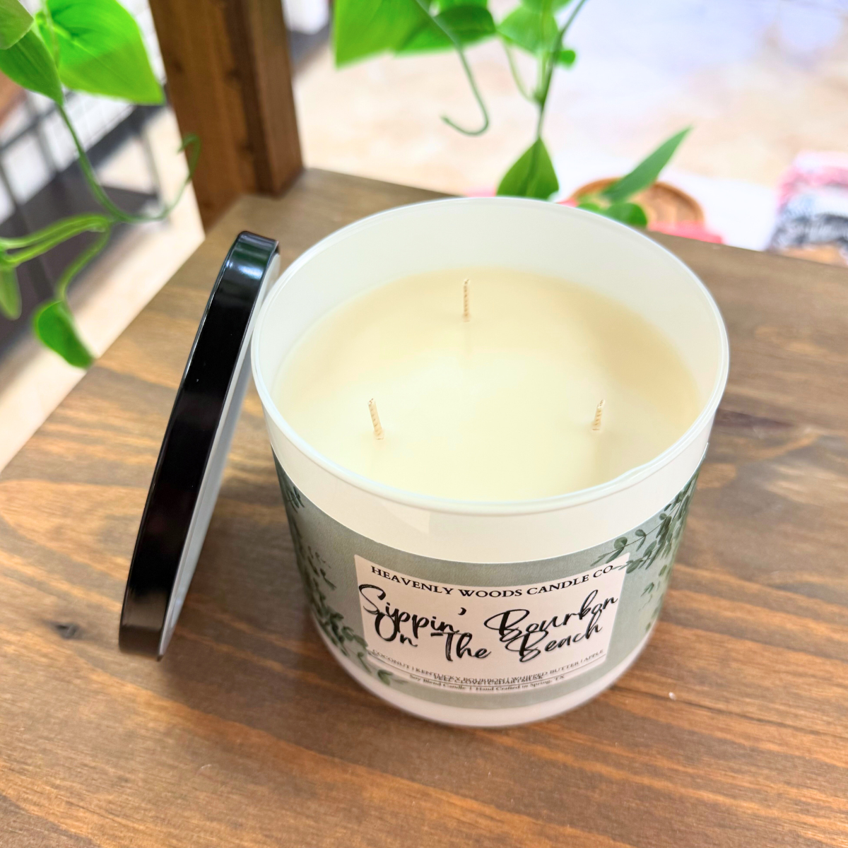 Sippin' Bourbon On The Beach Triple Wick Candle